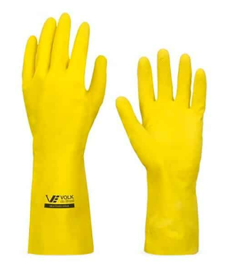 Luva DE Latex Multiuso Slim Volk Amarela CA: 38310