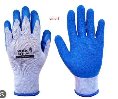 Luva Grip Smart B Latex Azul 2142A Volk