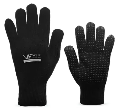 Luva Tricotada Pigmentada 4 Fios Cotton Black Volk