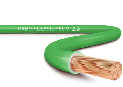 Cabo Flexsil 750V 2,50MM Verde Metro Sil