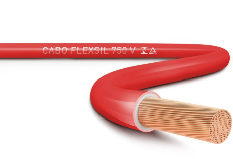 Cabo Flexsil 750V 2,50MM Vermelho Metro Sil