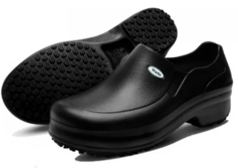 Sapato EM Eva Works Ref Bb65 Preto Soft Work