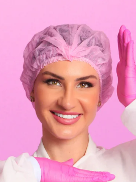 Touca Descartavel Socc Sanfonada (Rosa) Pct C/100