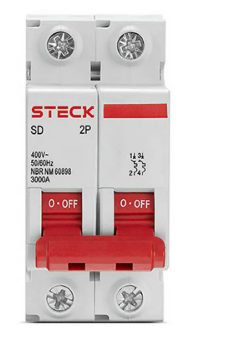 Disjuntor Din Bip 2P 32A Steck