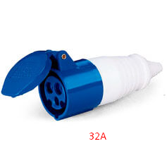 Acoplamento 2P+T 32A 220/240V 6H N3256 Steck