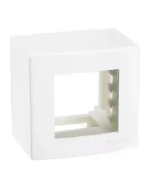 Caixa Sobrepor 75X75 2POSTOS C/ Suporte BR Sleek Sistema X Margirius