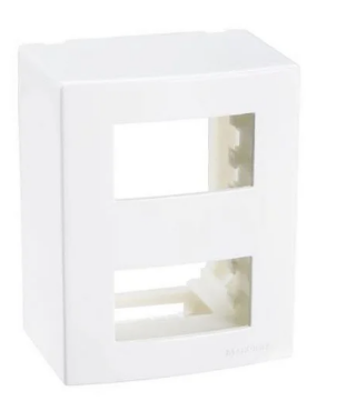Caixa Sobrepor 95X75 2POSTOS Sep C/ Suporte BR Sleek Sistema X Margirius