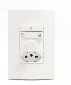 Conjunto Controle Ventilador Bivolt C/Tom 20A 2PT BR Sleek Margirius