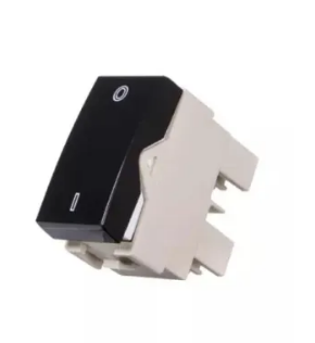 Modulo Interruptor Bipolar 10A 250V Ebony Sleek Margirius