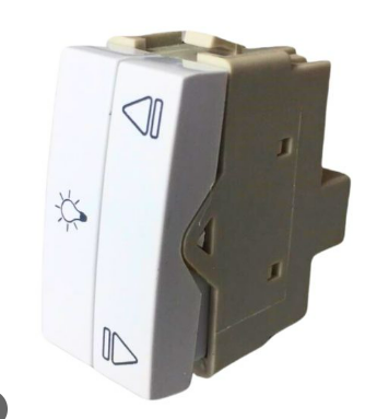 Modulo Interruptor Duplo Paralelo 10A 250V Grav Lampadareversao Ventilador BR Sleek Margirius
