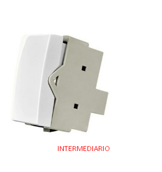 Modulo Interruptor Intermediario 10A 250V BR Linha Sleek Margirius