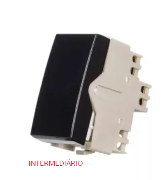 Modulo Interruptor Intermediario 10A 250V Ebony Sleek Margirius