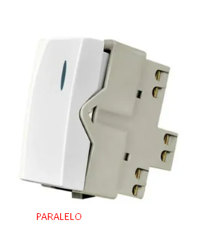 Modulo Interruptor Paralelo Com Luz 10A 250V BR Sleek Pa016059 Mergiirus