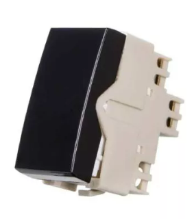 Modulo Interruptor Simples 10A 250V Ebony Sleek Margirius
