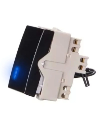 Modulo Interruptor Simples Com Luz 10A 250V Ebony Sleek Pa016530 Margirius
