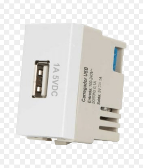 Modulo Tomada Carregador Usb 1A Bivolt BR Linha Sleek Margirius
