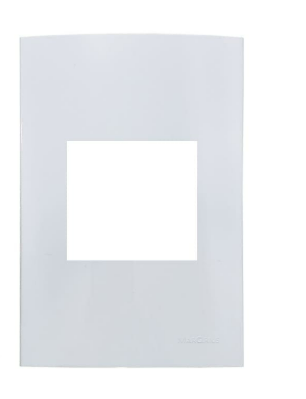 Placa 4X2 2 Postos Horizontais Juntos BR Sleek Margirius