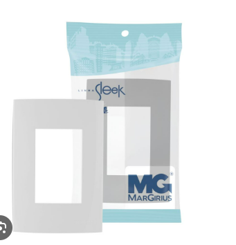 Placa 4X2 3 Postos Horizontais BR Sleek Margirius