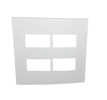 Placa 4X4 4 Postos Horiz Separados BR Sleek Margirius