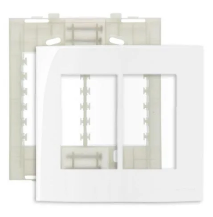Placa 4X4 6 Postos Horiz BR Com Suporte Linha Sleek Margirius