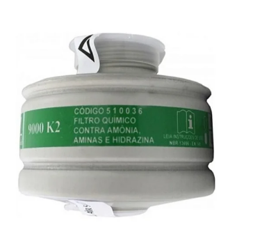 Cartucho Filtro Quimico Tipo 9000 K2p2 Amonia 510053 P/ Resp Queixo Airsafety