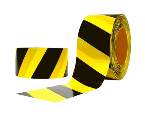 Fita Zebrada Preto/Amarelo 0,7X200MTS Plastcor
