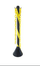 Pedestal Plastico Zebrado PT/AM 90CM Desmontado Plastcor