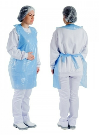 Avental Polietileno 70 X 145 CM Com Recorte Brasmo