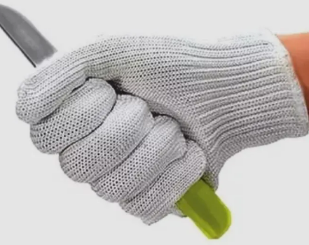 Luva Fd4 4 Fios DE Aco PU 07 Branco Fiodel