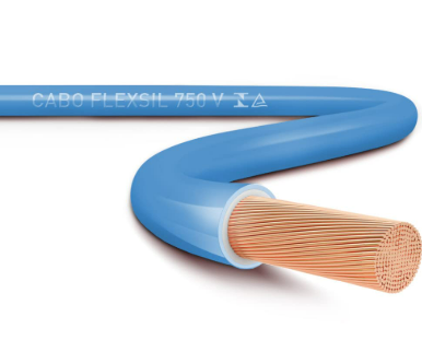 Cabo Flexsil 750V 16,00MM Azul Metro Sil