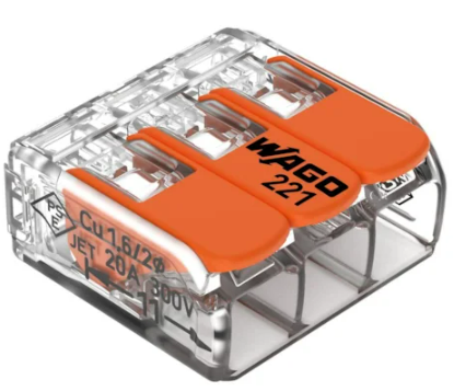 Conector DE Emenda 221 413 3P 4MM Wago