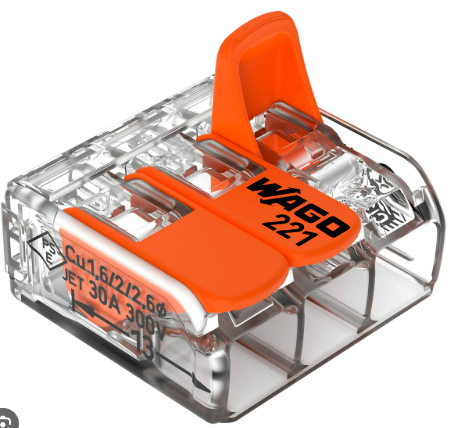 Conector DE Emenda 221 613 3P 6MM Wago