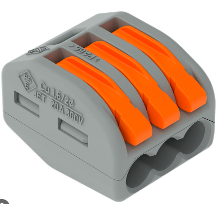 Conector DE Emenda 222 413 3P 4MM Wago
