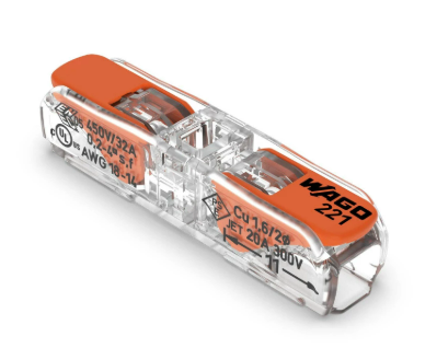 Conector DE Emenda EM Linha 221 P/ Cabo DE 0,2 A 4MM Wago