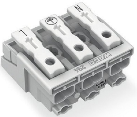 Conector DE Passagem 294 3P 2,5MM Wago