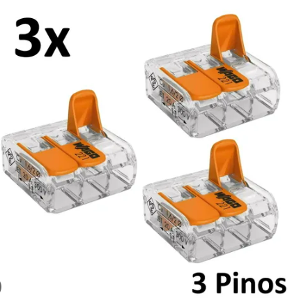 Kit Com 4 Conector DE Emenda 221 413 4MM Wago