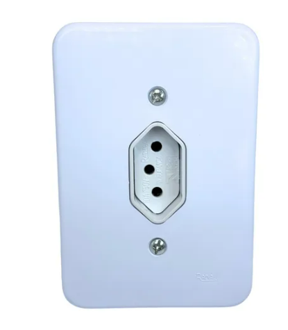 Radial Tomada 2 Polos Terra C/ Placa 20A Pollar Radial