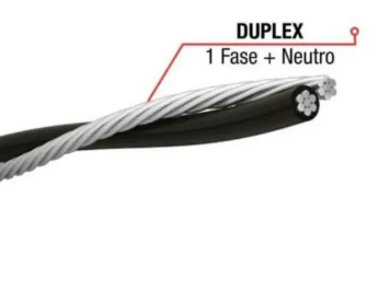 Cabo Copperal Duplex 2X10MM Xlpe NU Brascopper