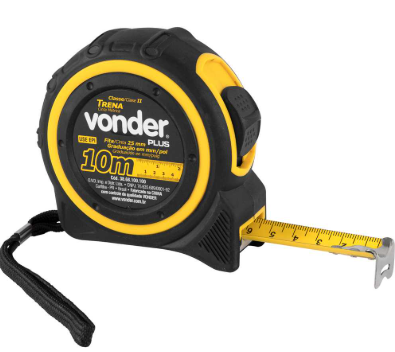 Trena Curta DE Aço 10M X 25MM Vonder Plus Vonder