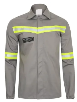 Camisa Fire Nr10 C/ Reflet Cinza Antichama Guardian