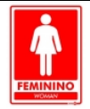 Placa Sin Ps830 Feminino (Bilíngue Inglês/Vermelho) PS 0,80MM Encartale