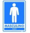 Placa Sin Ps831 Masculino (Bilíngue Inglês/Azul) PS 0,80MM 15X20CM Encartale