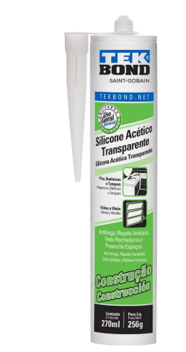 Borracha DE Silicone Acetico 256G Transp Tek Bonde