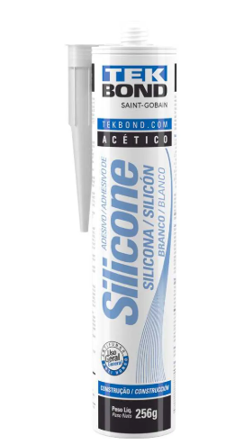 Borracha DE Silicone Acetico 256G Branco Tek Bonde