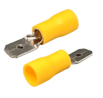 Terminal Luva Macho Pre Isolado 4,0 6,0MM 24A Amarelo Decorlux
