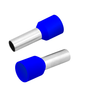Terminal Tubular Ilhos Simples 16,0 MM Azul Lukma
