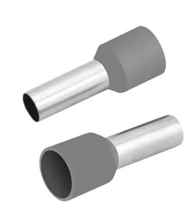 Terminal Tubular Ilhos Simples 4,00MM 28A Cinza Decorlux