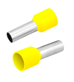 Terminal Tubular Ilhos Simples 6,0MM 36A Amarelo Decorlux