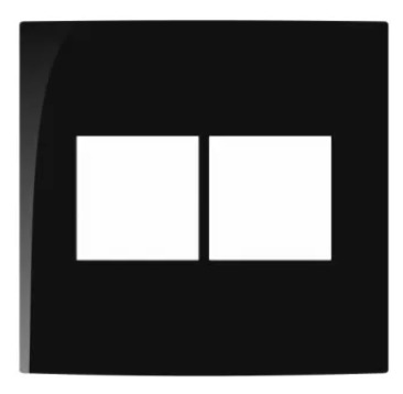 Placa 4X4 4 Postos Juntos Ebony Linha Sleek Margirius