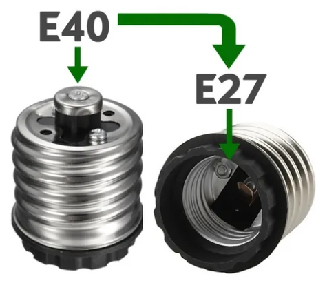 Adaptador Soquete Base E40 Para E27 Ctb
